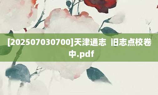 [202507030700]天津通志  旧志点校卷  中.pdf