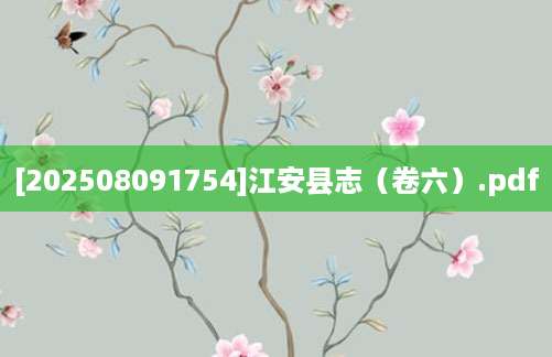 [202508091754]江安县志（卷六）.pdf