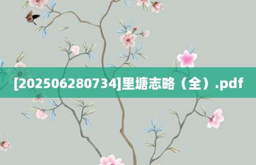 [202506280734]里塘志略（全）.pdf