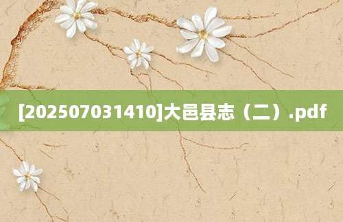 [202507031410]大邑县志（二）.pdf