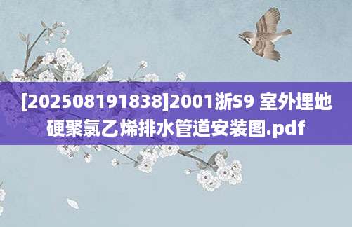 [202508191838]2001浙S9 室外埋地硬聚氯乙烯排水管道安装图.pdf