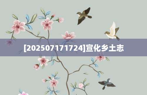 [202507171724]宣化乡土志