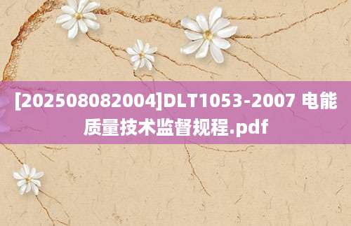 [202508082004]DLT1053-2007 电能质量技术监督规程.pdf