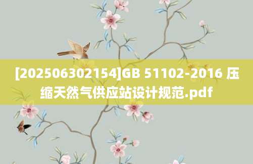 [202506302154]GB 51102-2016 压缩天然气供应站设计规范.pdf