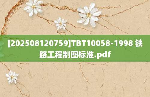 [202508120759]TBT10058-1998 铁路工程制图标准.pdf