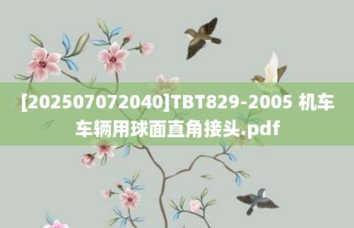 [202507072040]TBT829-2005 机车车辆用球面直角接头.pdf