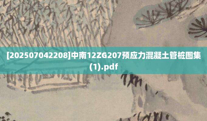 [202507042208]中南12ZG207预应力混凝土管桩图集(1).pdf
