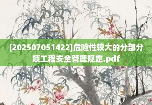 [202507051422]危险性较大的分部分项工程安全管理规定.pdf