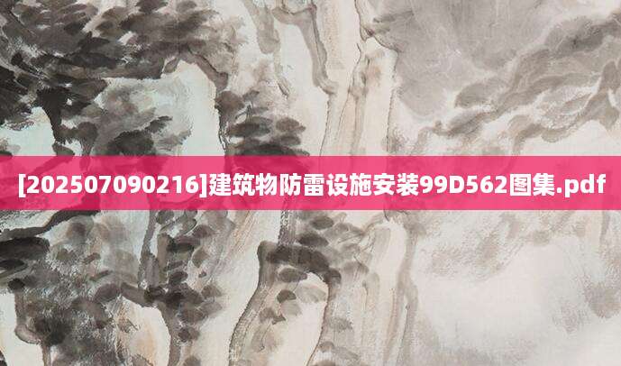 [202507090216]建筑物防雷设施安装99D562图集.pdf
