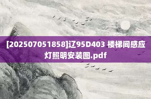 [202507051858]辽95D403 楼梯间感应灯照明安装图.pdf