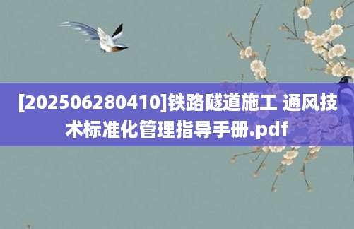 [202506280410]铁路隧道施工 通风技术标准化管理指导手册.pdf