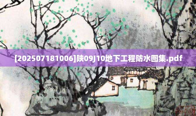 [202507181006]陕09J10地下工程防水图集.pdf