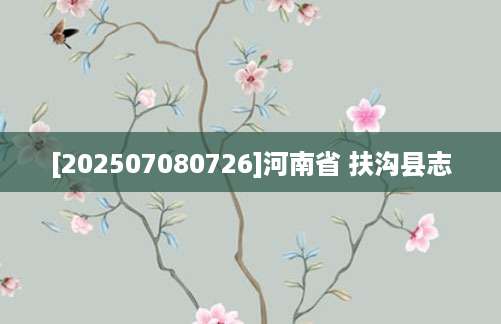 [202507080726]河南省 扶沟县志