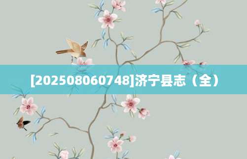 [202508060748]济宁县志（全）