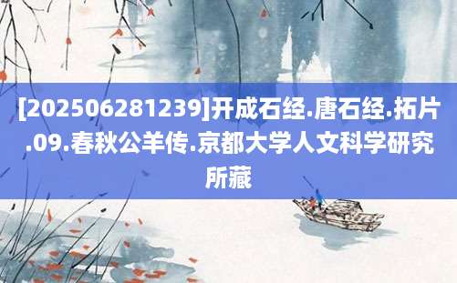 [202506281239]开成石经.唐石经.拓片.09.春秋公羊传.京都大学人文科学研究所藏