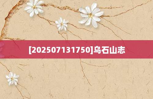 [202507131750]乌石山志