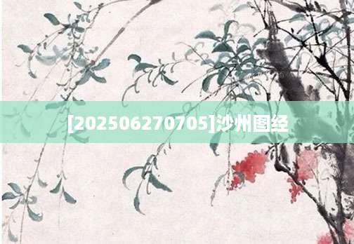 [202506270705]沙州图经