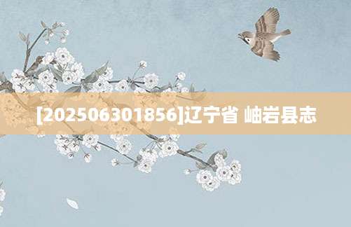 [202506301856]辽宁省 岫岩县志