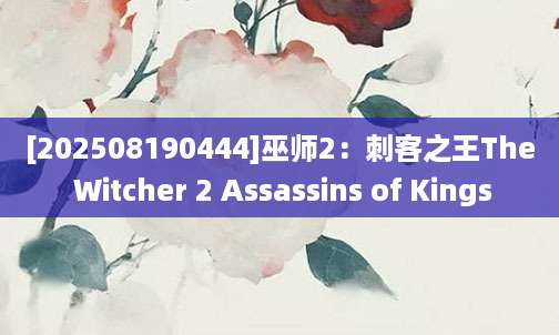 [202508190444]巫师2：刺客之王The Witcher 2 Assassins of Kings