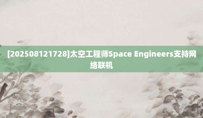 [202508121728]太空工程师Space Engineers支持网络联机