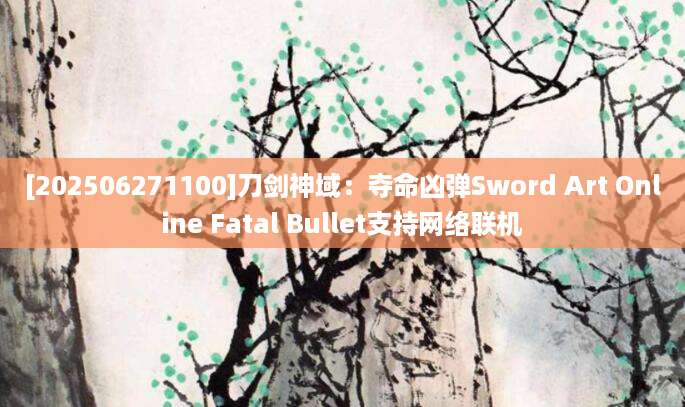 [202506271100]刀剑神域：夺命凶弹Sword Art Online Fatal Bullet支持网络联机