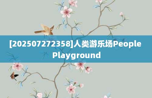 [202507272358]人类游乐场People Playground