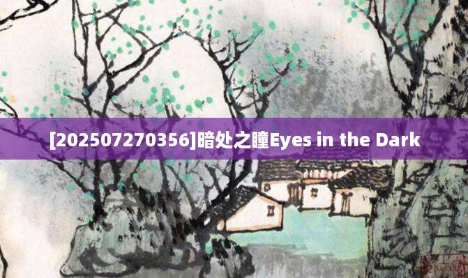 [202507270356]暗处之瞳Eyes in the Dark