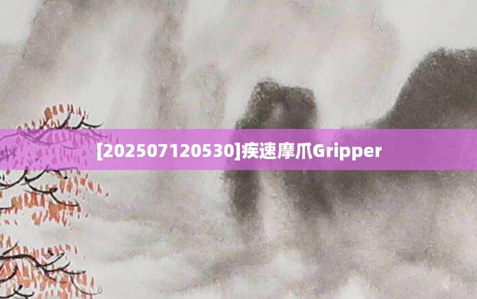 [202507120530]疾速摩爪Gripper