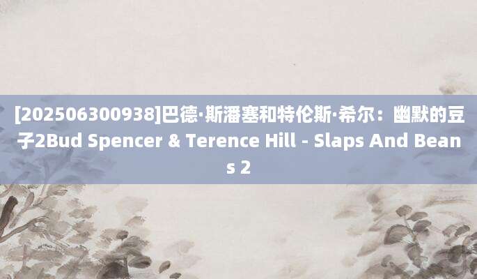 [202506300938]巴德·斯潘塞和特伦斯·希尔：幽默的豆子2Bud Spencer & Terence Hill - Slaps And Beans 2