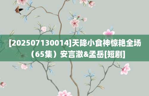 [202507130014]天降小食神惊艳全场（65集）安言澈&孟岳[短剧]