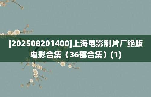 [202508201400]上海电影制片厂绝版电影合集（36部合集）(1)