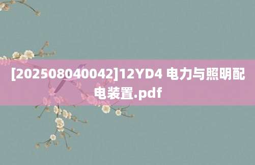 [202508040042]12YD4 电力与照明配电装置.pdf