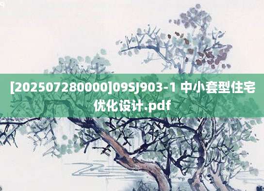 [202507280000]09SJ903-1 中小套型住宅优化设计.pdf