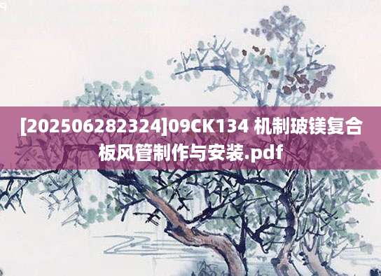 [202506282324]09CK134 机制玻镁复合板风管制作与安装.pdf
