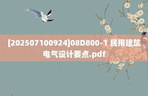 [202507100924]08D800-1 民用建筑电气设计要点.pdf