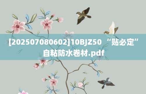 [202507080602]10BJZ50 “贴必定”自粘防水卷材.pdf